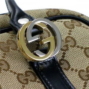 Gucci�i�O�b�`�j �V�����_�[�o�b�O GG TWINS 232958 9769 �u���b�N/�x�[�W�� �iH24�~W27/37�~D10�j