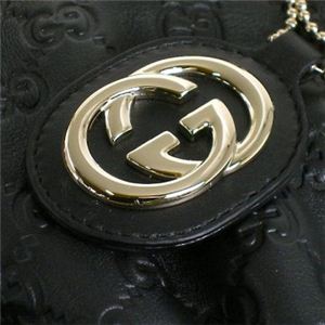 Gucci�i�O�b�`�j �V�����_�[�o�b�O SUKEY 247902 1000 �u���b�N �iH25�~W29�~D12�j