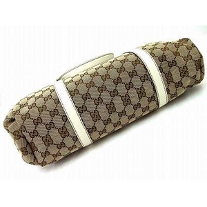 GUCCI(グッチ) ショルダーバッグ 211935 FTATG 8420 キャンバス、カーフレザー(ベージュ/アイボリー)